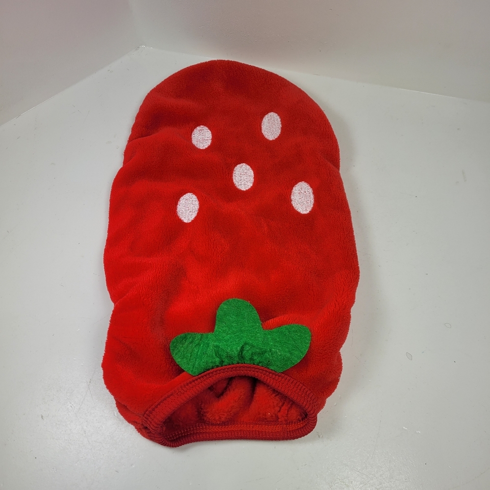 Red Strawberry Pet Costume